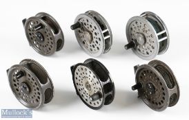 Selection of Alloy fly reels to include 2x Noris Shakespeare 3 ½” Speedex reels (one requires