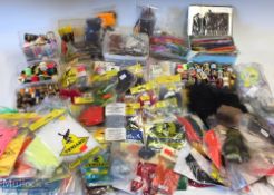 Large Selection of Fly Tying Materials incl feathers and wings, many unused in packets by