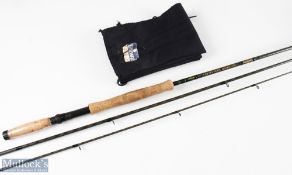 Daiwa Whisker Kevlar fly rod 11ft 3ins 3pc, 6-9 line, Tournament Osprey two handles – with soiled