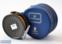 Fine Hardy Bros England The Perfect 3 5/8” alloy fly reel – chocolate brown agate line guide, smooth