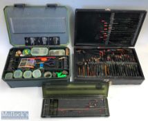 Mixed Fishing Tackle Selection incl modern coarse fishing floats in a fitted case, Grey’s Prodigy