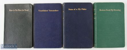 4x Fly Dressing Fishing Books – Woolley, Roger “Modern Trout Fly Dressing”, 1950 3rd edition,