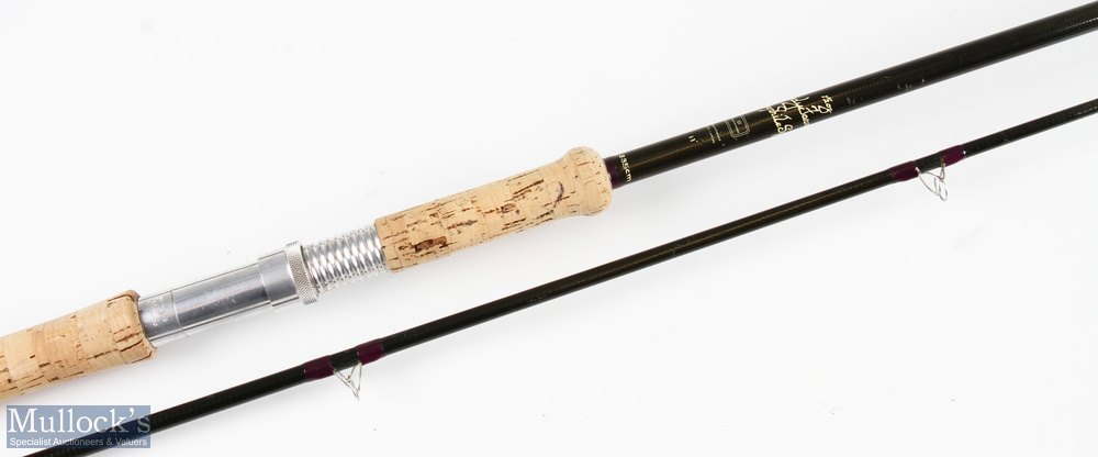 Hardy Bros Favourite Graphite spinning rod 11ft 2pc 1 1/2oz c/w MCB, light use - Image 2 of 2
