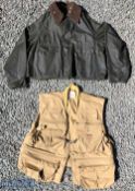 Men’s Barbour Spey Jacket (A130) men’s size XL, shows signs of use, together with a England’s Fly