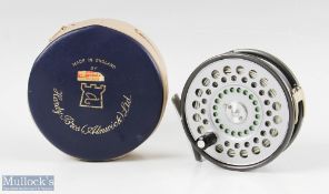 Hardy Bros England St Aidan 3 ¾” alloy fly reel with u line guide, rim tensioner, alloy smooth foot,