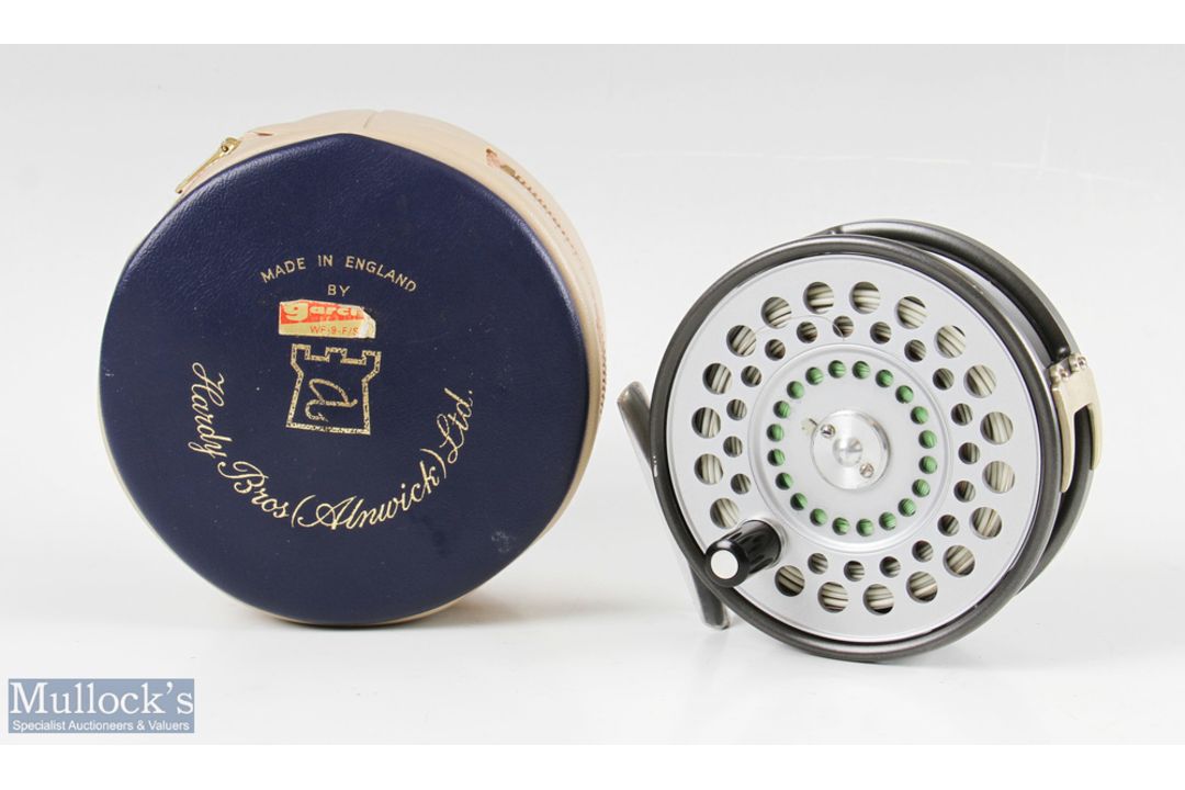 Hardy Bros England St Aidan 3 ¾” alloy fly reel with u line guide, rim tensioner, alloy smooth foot, - Image 1 of 3