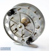 Allcock Style Aerial 4.5” light weight alloy centre pin reel – with 10x large holes to front flange,