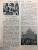 India & Punjab – Opening of Saragarhi Gurdwara fine vintage full page original newspaper article