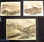 India & Punjab – The Campaign on the Punjab Frontier Engravings together with The Camp at Agore