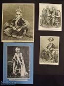 India – Selection of 19th century Original Engravings of Maharajas such as The Nizam of Hyderabad