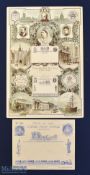 Postal History - 1890-91 Christmas and New Year Penny Postage Jubilee Illustrated Card depicting