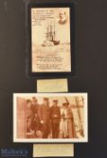 Antarctic - Autographs – Robert Falcon ‘Captain’ Scott (1868-1912) and Ernest Shackleton (1874-1922)