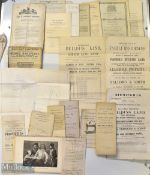 Box of Assorted 18th and 19th Century Documents and Ephemera including various Wills some vellum and