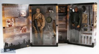 2 Bayonets & Barb Wire Military WW1 Figures British Lewis Gunner 1st Battalion Lancashire Fusilier