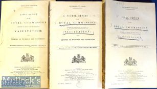 United Kingdom – Royal Commission on Vaccination 1889-1897 1st, 2nd, 4th 5th and final reports, in