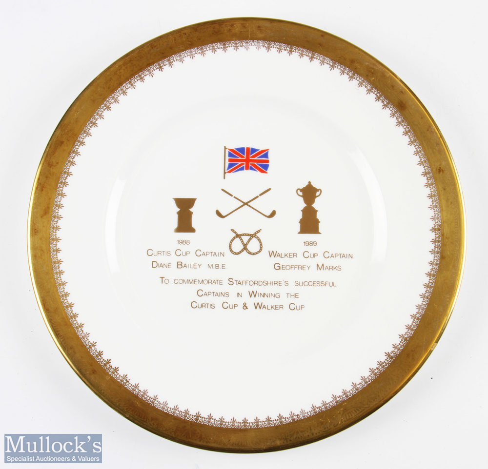 Royal Grafton Staffordshire Golf Commemorative Plate to commemorate Staffordshire’s Successful