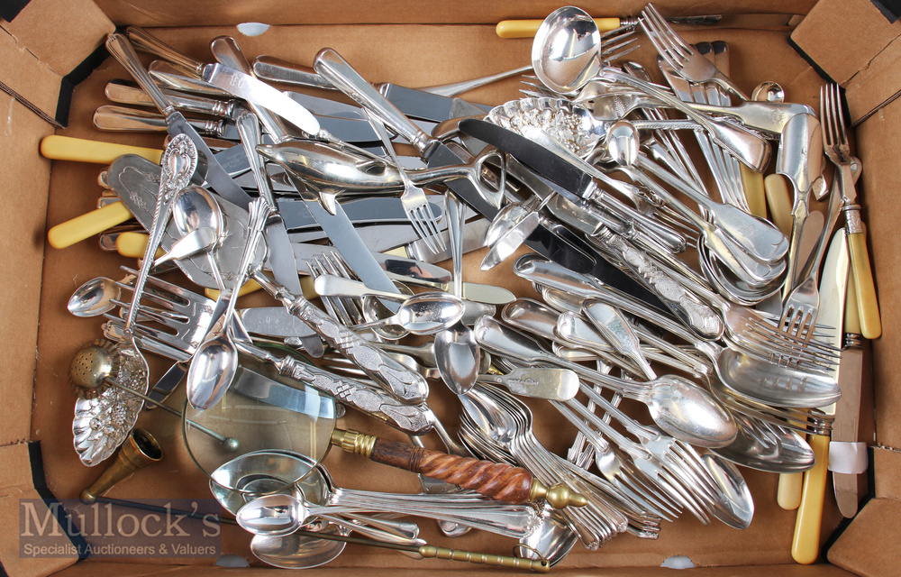 Large Quantity of Silver Plated Cutlery incl sets and part sets, in assorted designs and makers,