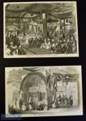 India & Punjab - Two original engravings by W. Carpenter Shah Hamadan's Musjid, Cashmere 1858