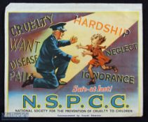 Brighton NSPCC Poster 1952 For a Garden Fete to be held at “Casilla” 32 The Cliff, Roedean,