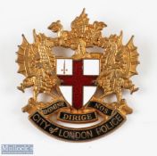 City of London Police Force Warrant ID Enamel Badge with bendable lugs to reverse. Minor Enamel