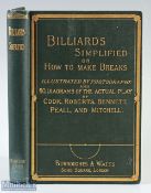 Billiards - Burroughes & Watts, Soho Square, London 1885 - a 64 page Trade catalogue illustrating