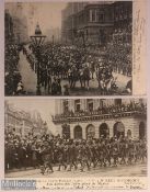 India & Punjab – Victory Parade of Indian Soldiers original antique WWI postcard showing Indian