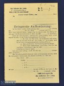 WWII 1940 German Enforcement Agency Demand - Urgent Request - The oldest of the Jews in Litz