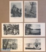 Collection of (15) litho postcards of Northern India published by Bremner c1900s Set includes