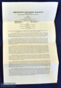 1830 Sheffield and Goole Railway Share Prospectus with details and Map, single sheet, with folds,