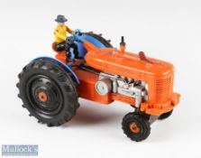 Marx Toys Battery Operated Tractor with plastic body and driver with a reversible lever to top