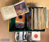 Box of Assorted Records and LPs of assorted artists and genre’s, mostly in sleeves (Box)