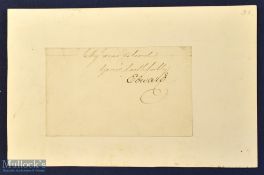 Autograph – Prince Edward Duke of Kent and Strathearn (1767-1820) Signed Cutting fourth Son of