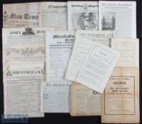 Various 19th century Newspaper Selection featuring The London Chronicle March 4 to March 6 1806,