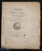USA – Memoirs of the American Academy of Arts and Sciences Vol III Part I 1809 with contributions by