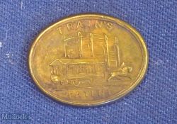 Very Early Tramway Metal Ticket. “Leicestershire Street Railway” Circa 1860s Obverse; Horse drawn