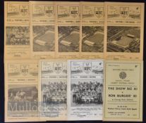 Collection of Watford home football programmes 1958/59 Reading (FAC), Shrewsbury Town, 1959/60