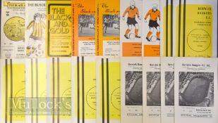 Selection of Berwick Rangers home match programmes 1967/68 Hamilton 1968/69 Hamilton, Albion
