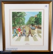 George Best and George Harrison Signed - Best and The Beatles colour print ‘El Beatle’ George Best