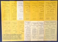 Selection of Alloa Athletic FC home match programmes 1949/50 Queens Park 1951/52 Stenhousemuir