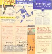 1954 Kidderminster Harriers v Headington football programme plus 54 Kidderminster Harriers v