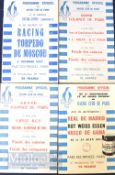 International tournament of Paris match football programmes to include 1957 Racing Paris, Rot