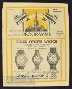 1937/38 Norwich City v Coventry City football programme Div. 2 5 March. Slight edge tear, slight