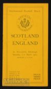 1925 Rare & Historic Scotland v England Rugby Programme: Scotland’s 14-11 Calcutta Cup win and Grand