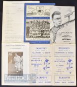 Collection of Watford home football programmes to include 1954/55 All Stars XI (Ramsey, Greenwood,