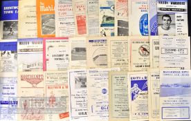 Non-League, Reserve programmes and teamsheets Good selection including 10 x 1950s 1950/51 Corinthian
