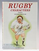 Rare Fully Signed Rugby Caricature Book: Terrific collectable item, John Ireland’s well-known