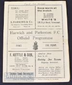 1933/34 Harwich & Parkeston v Rest of League 2 April, v Crouch End Vampires 31 March, both
