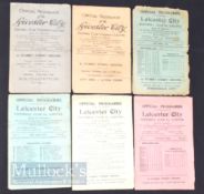 Selection of Leicester City home match football programmes to include 1946/47 Coventry City,