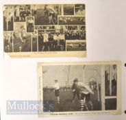 1909/1910 Fulham FC b&w postcard (by Nesbittt) photograph of the team & officials, players named;