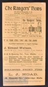 1931/32 Tunbridge Wells Rangers v Lloyd’s Kent League match programme 29 August Large fold out type.